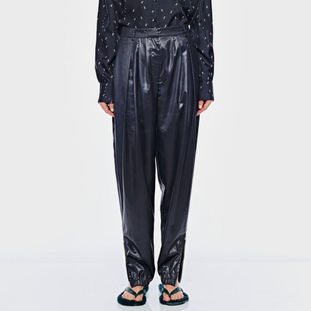 tibi liquid drape pleated pant size 6